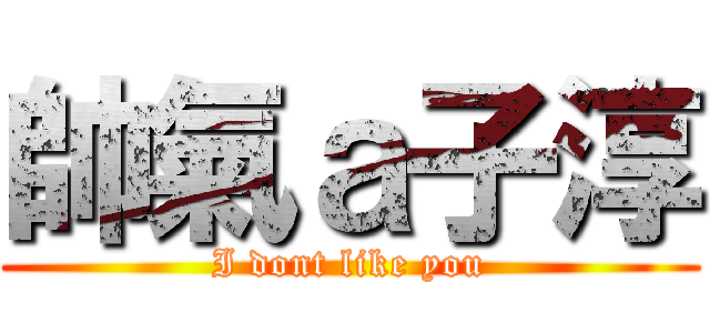 帥氣ａ子淳 (I dont like you)