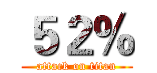 ５２％ (attack on titan)