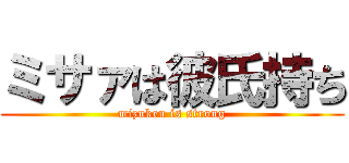 ミサァは彼氏持ち (mizuken is strong)