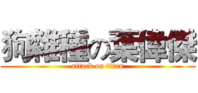 狗雜種の葉偉傑 (attack on titan)