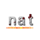 ｎａｔ (attack on natnat)