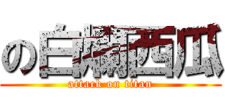 の白爛西瓜 (attack on titan)