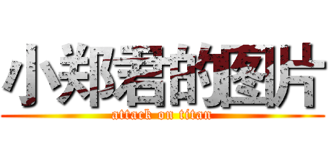 小郑君的图片 (attack on titan)