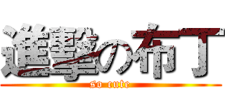 進擊の布丁 (so cute)