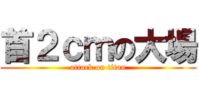 首２ｃｍの大場 (attack on titan)