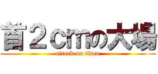 首２ｃｍの大場 (attack on titan)
