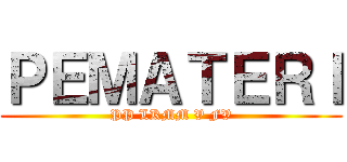 ＰＥＭＡＴＥＲＩ (PP LKMM V FV)