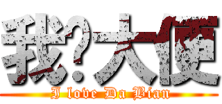 我爱大便 ( I love Da Bian)
