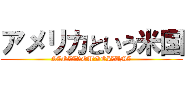 アメリカという米国 (SINZIROU　KOIZUMI)