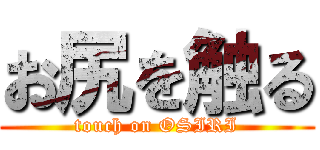 お尻を触る (touch on OSIRI)