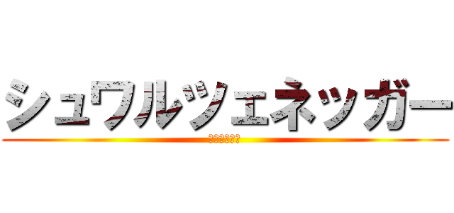 シュワルツェネッガー (主張する胸筋)