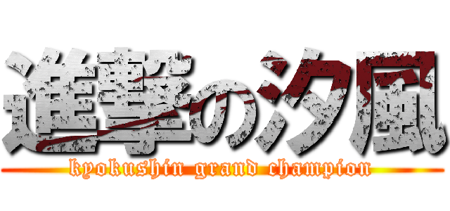 進撃の汐風 (kyokushin grand champion)