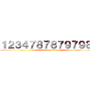 １２３４７８７８７９７９８７ (attack on titan)