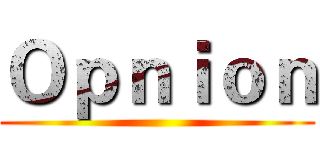 Ｏｐｎｉｏｎ ()