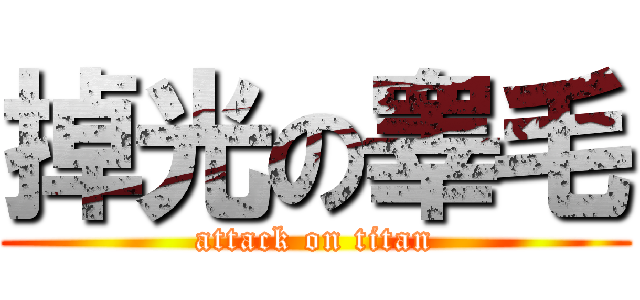 掉光の睾毛 (attack on titan)
