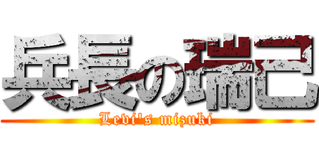 兵長の瑞己 (Levi\'s mizuki)