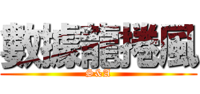 數據龍捲風 (S&A)