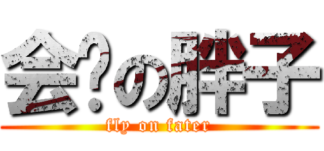 会飞の胖子 (fly on fater)