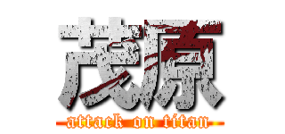 茂原 (attack on titan)