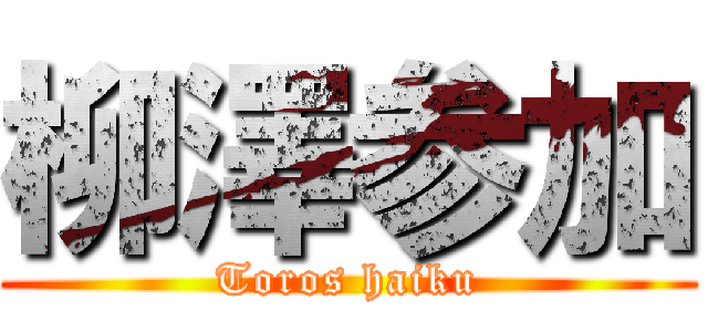 柳澤参加 (Toros haiku)