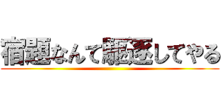 宿題なんて駆逐してやる ()