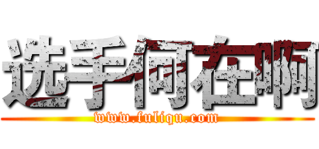 选手何在啊 (www.fuliqu.com)