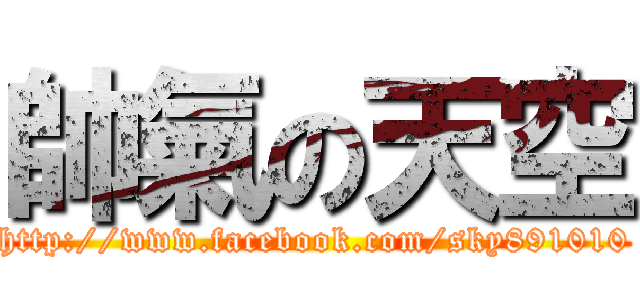帥氣の天空 (http://www.facebook.com/sky891010)