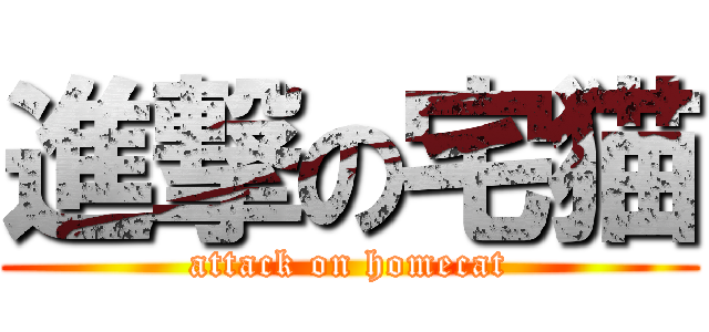 進撃の宅猫 (attack on homecat)