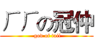 ㄏㄏの冠仲 ( god of tail)