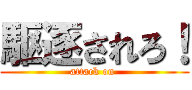 駆逐されろ！ (attack on )