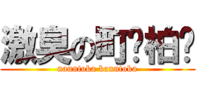 激臭の町✝柏✝ (nanntoka kanntoka)