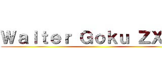 Ｗａｌｔｅｒ Ｇｏｋｕ ＺＸＺＸ ()