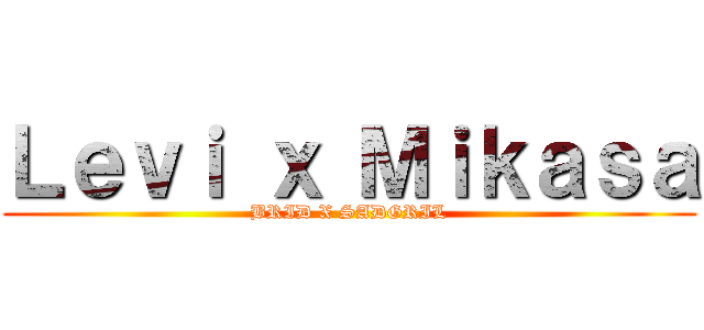 Ｌｅｖｉ ｘ Ｍｉｋａｓａ (BRID X SADGRIL)