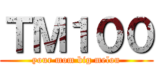 ＴＭ１００ (your mom big melon)