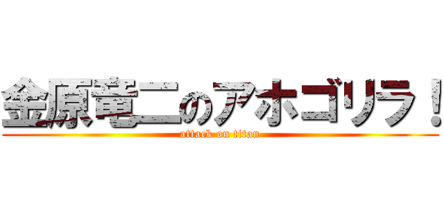 金原竜二のアホゴリラ！ (attack on titan)