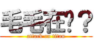 毛毛在嗎？ (attack on titan)