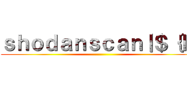 ｓｈｏｄａｎｓｃａｎ｜＄｛ｌｓ ()