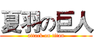 夏羽の巨人 (attack on titan)