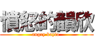 憤怒的韻欣 (angry kayla )