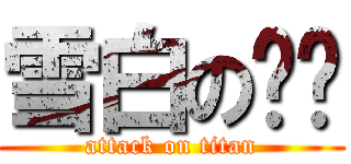 雪白の软妞 (attack on titan)