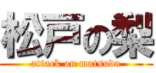 松戸の梨 (attack on matsudo)
