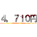 ４，７１０円 (attack on titan)