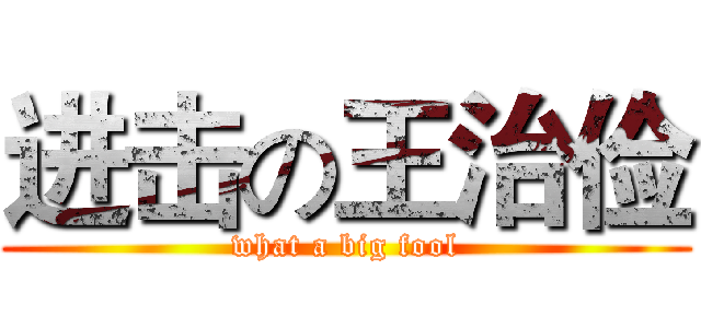 进击の王治俭 (what a big fool)