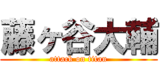 藤ヶ谷大輔 (attack on titan)