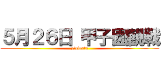 ５月２６日 甲子園観戦 (giaiants)