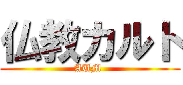 仏教カルト (AUM )