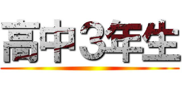 高中３年生 ()