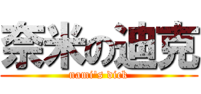 奈米の迪克 (nami\'s dick)