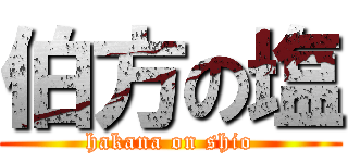 伯方の塩 (hakana on shio)