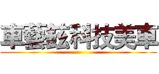 車藝鉉科技美車 ()